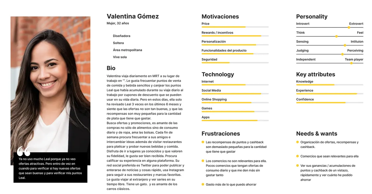Tercera user persona.