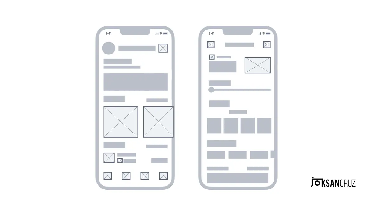 Tercera tanda de wireframes.